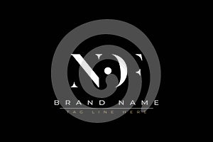 NOF abstract letter logo design
