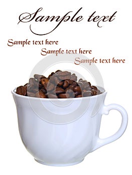 Noggin coffee with beans