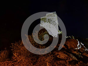 The castle seen at night photo