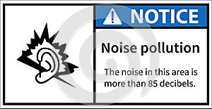 Noise pollution warning Sound that is excessively loud