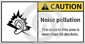 Noise pollution warning Sound that is excessively loud