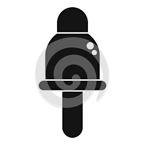 Noise reduction ear plug icon simple vector. Sensation gear