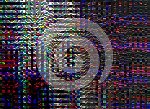 Noise TV Digital Glitch Photo background Television signal fail Computer screen error Digital pixel noise abstract