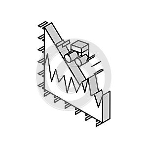 noise vibration infographic isometric icon vector illustration