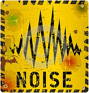 Noise warning sign