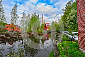 Nokia river industrial area photo