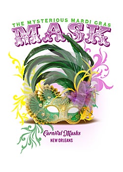 NOLA Collection Mardi Gras Mask Background