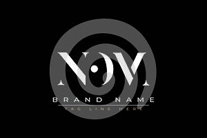 NOM abstract letter logo design