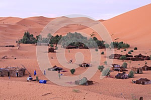 Nomad camp in Erg Chebbi