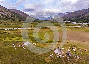 Nomad herding camp, Yamal