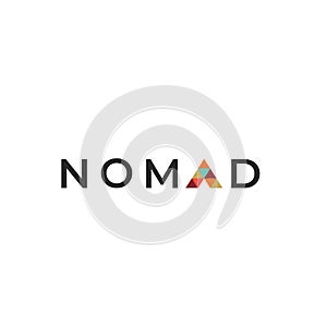 Nomad vector logo. Nomad emblem