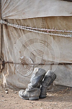 Nomads shoes. Mongolia