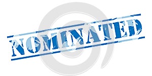 Nominated blue stamp photo