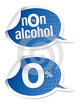 Non-alcohol drinks stickers