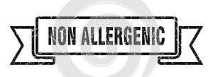 non allergenic ribbon. non allergenic grunge band sign.