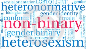 Non-Binary Word Cloud photo