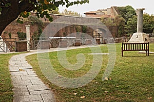 The non-catholic cemetery of Testaccio in Rome