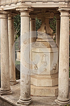 The non-catholic cemetery of Testaccio in Rome