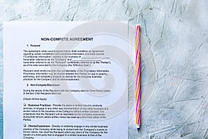 Non-Compete Agreement form