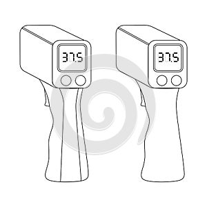 Non-Contact infrared thermometer with digital display