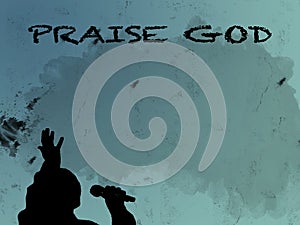 Non-Denominational Grunge Style Background to Praise God photo