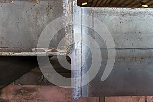 Testing of welding with process Penetrant TestingPT photo