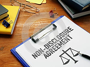Non-disclosure Agreement NDA is shown using the text
