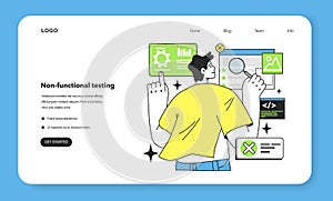 Non-functional testing technique web banner or landing page.