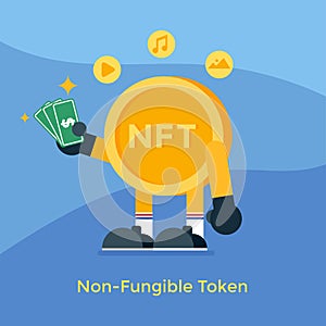 A Non-Fungible Token is Paying Something.