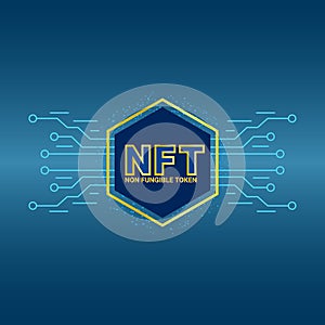 Non Fungible Tokens NFTs Vector Illustration photo