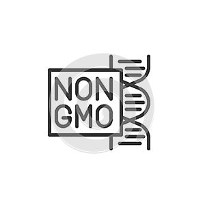Non GMO line icon