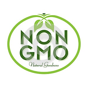 Non GMO Natural Goodness Logo Icon Symbol
