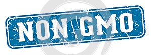 non gmo rectangular sign. non gmo stamp