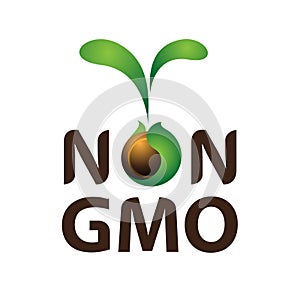 Non GMO Vector illustration