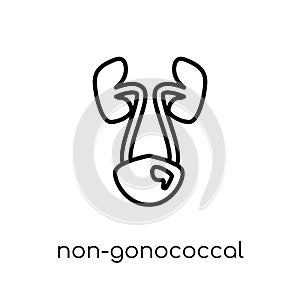 Non-gonococcal urethritis icon. Trendy modern flat linear vector