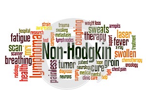 Non-Hodgkin lymphoma word cloud concept 2