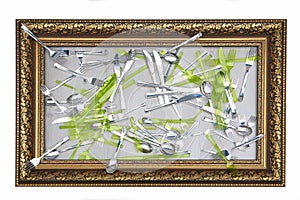 Non-permanent tableware build in a small group