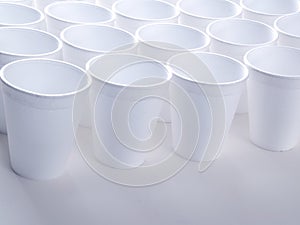 Non recyclable foam cups photo