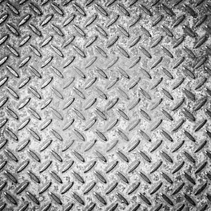 Non-slip steel grating step background