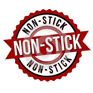 Non-stick label or sticker