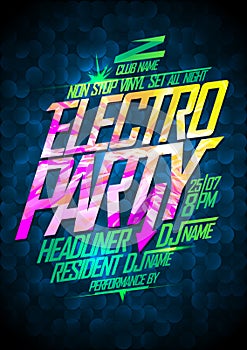 Non stop electro party. photo