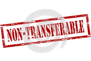 Non transferable