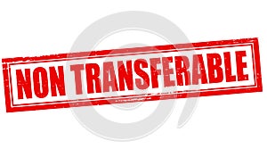 Non transferable