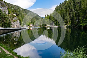 The beautiful Smeraldo lake in Fondo photo