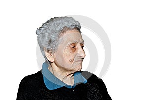 Nonagenarian woman