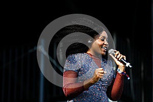 Noname in concert at Boston Calling