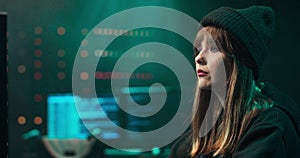 Nonconformist Teenage Hacker Girl Attacks Corporate Servers using Her Computer