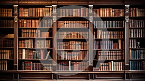 nonfiction library book shelf