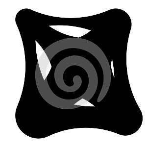 Nonfigural abstract design elements, blobs, splotches