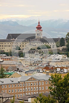 Nonnberg Abbey Bell Tower. Salzburg. Austria photo